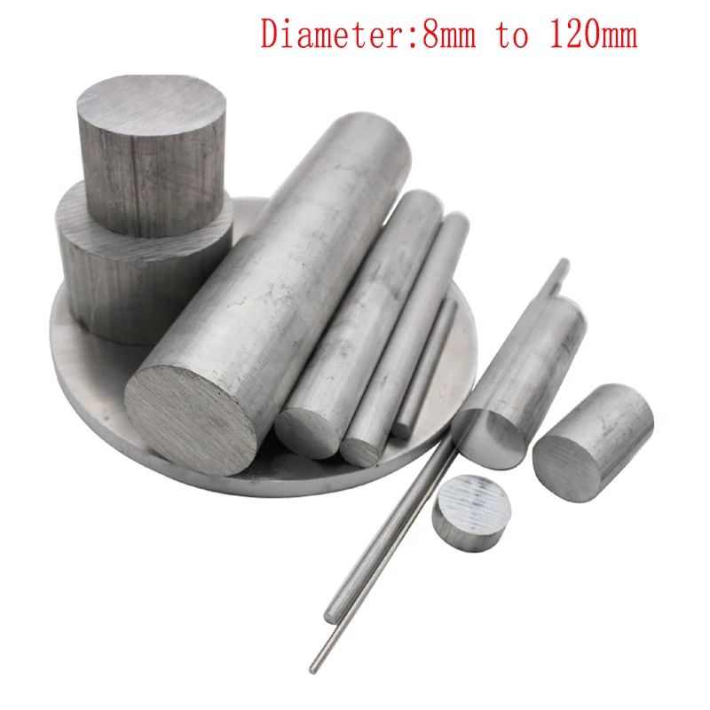 Aluminum AL 6061 Round Bar Aluminium Strong Hardness Rod for Industry or DIY Metal Material Frame Metal Bar for Mould CNC Mold images - 6