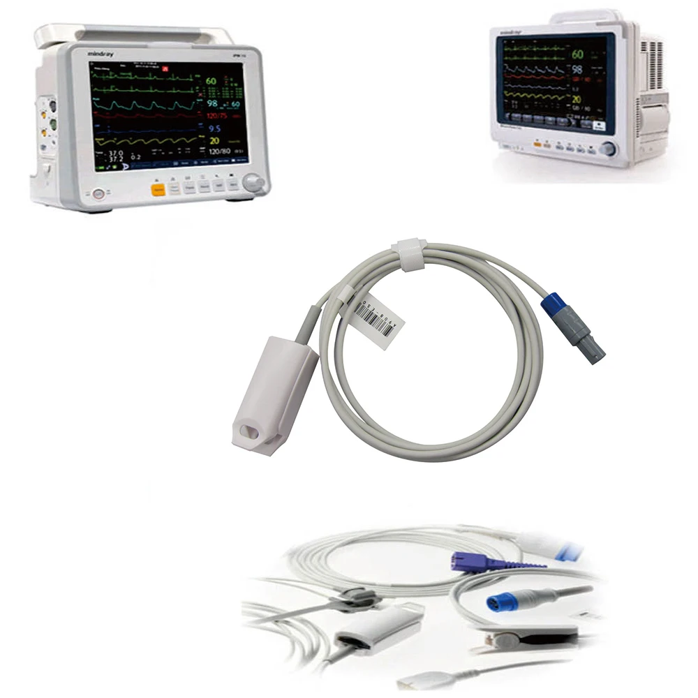 Совместим с китайским Guoteng 3F 6-контактный тип монитора Spo2 датчик зонда.