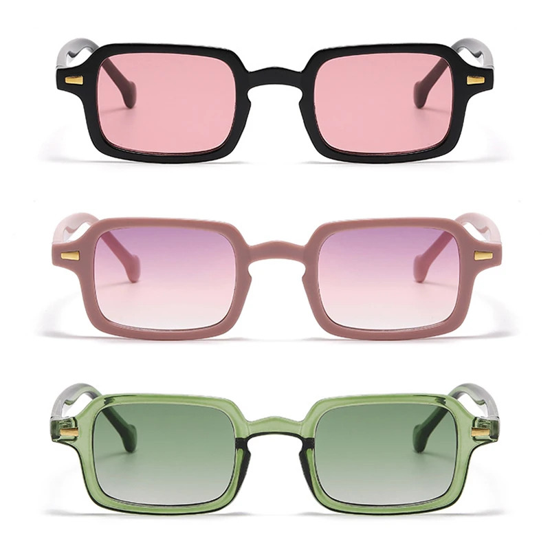 

Anti-glare Eyewear Square Shades Women Sun Glasses Rectangle Sunglasses Luxurious Vintage Oval Glasses UV400