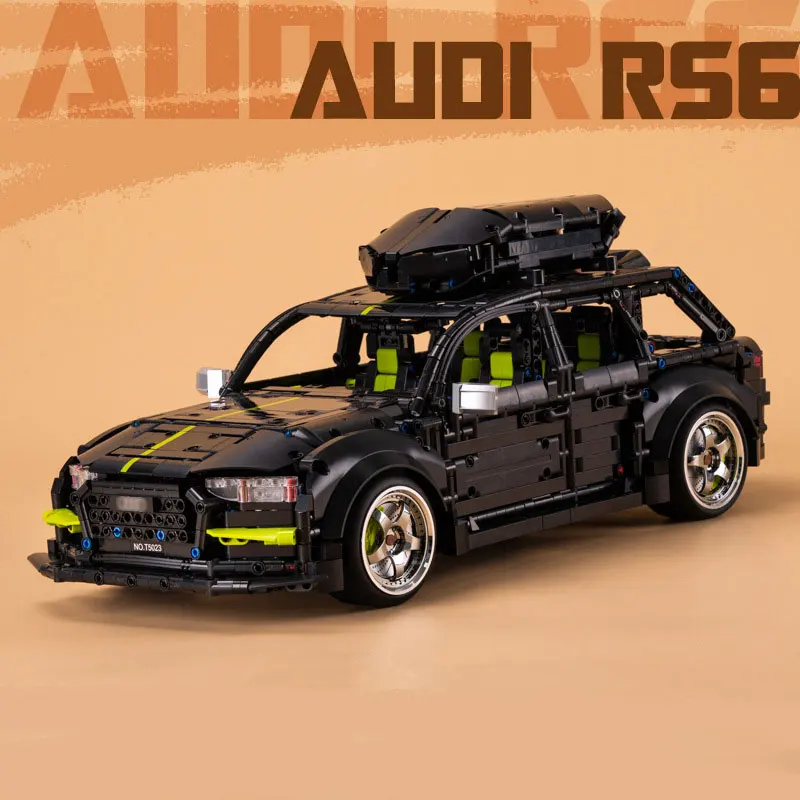 

High-tech 1:10 RS6 Avant Racing Vehicle Remote Control Estate Wagon Model 2896PCS Building Blocks Brick Toys Kids Gift Set