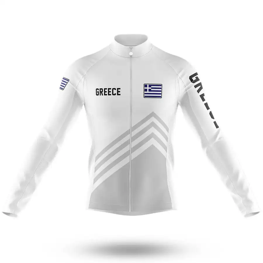 

WINTER FLEECE THERMAL Greece NATIONAL TEAM ONLY LONG SLEEVE ROPA CICLISMO CYCLING JERSEY CYCLING WEAR SIZE XS-4XL