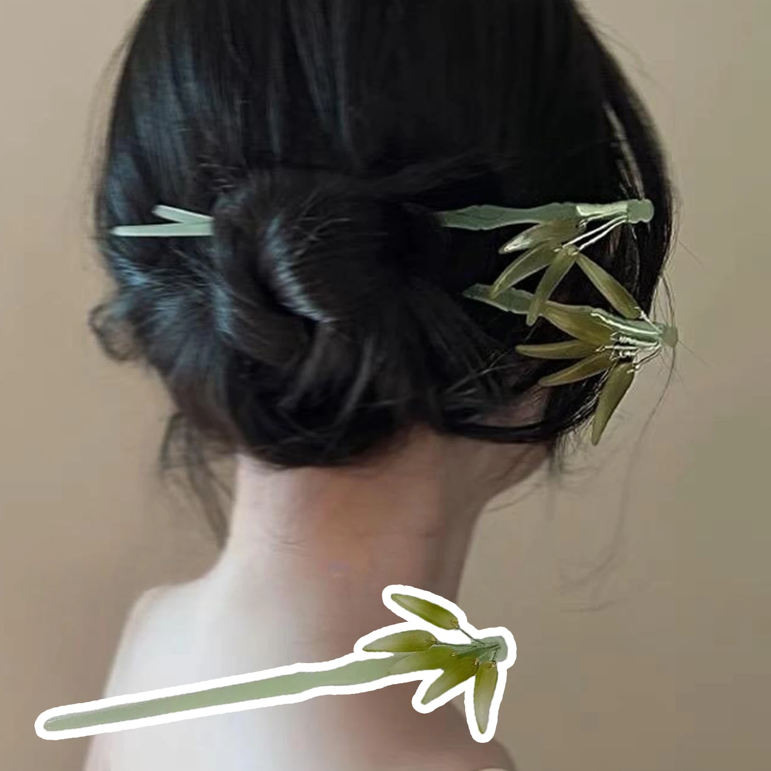 

Ancient Style Plastic Bamboo Knot Hairpin Jewelry Tiara Hair Stick For Women Hanfu Minimalist Hair Clip Accessories Wedding Gift