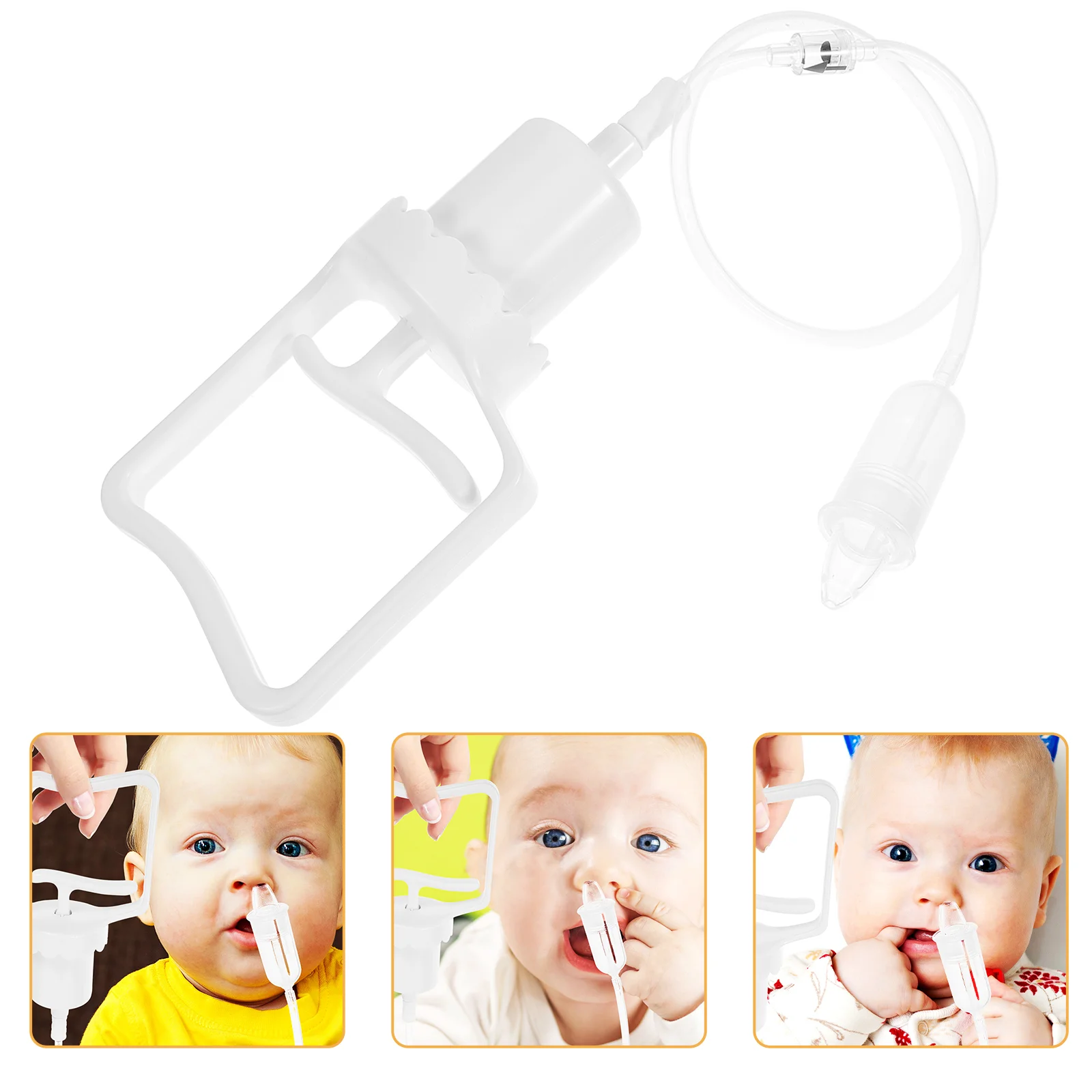 

Nose Suckers Reusable Suction Infant Nasal Aspirators Snots Cleaners Small Baby Newborns