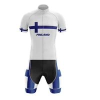 laser cut mens cycling wear cycling jersey body suit skinsuit with power band finland national team size xs 4xl