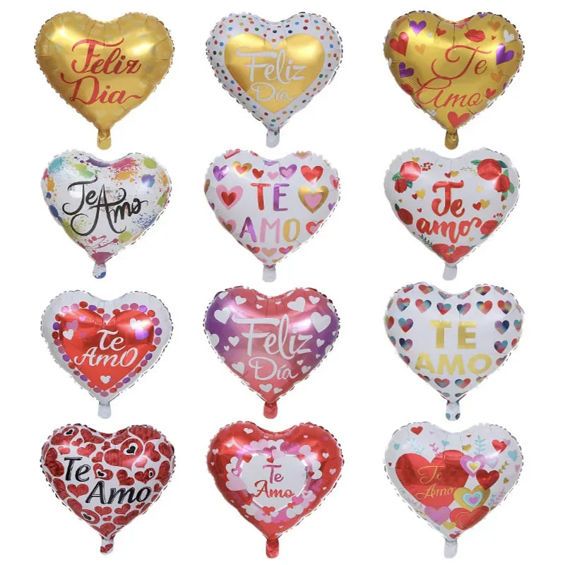 10 шт. воздушные шары в виде сердца 18 дюймов