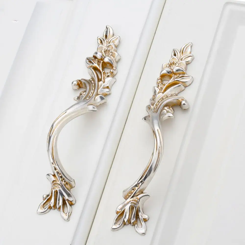 

Home Decor European Kitchen Zinc Alloy Drawer Knobs Cabinet Handle Wardrobe Pulls Door Handle