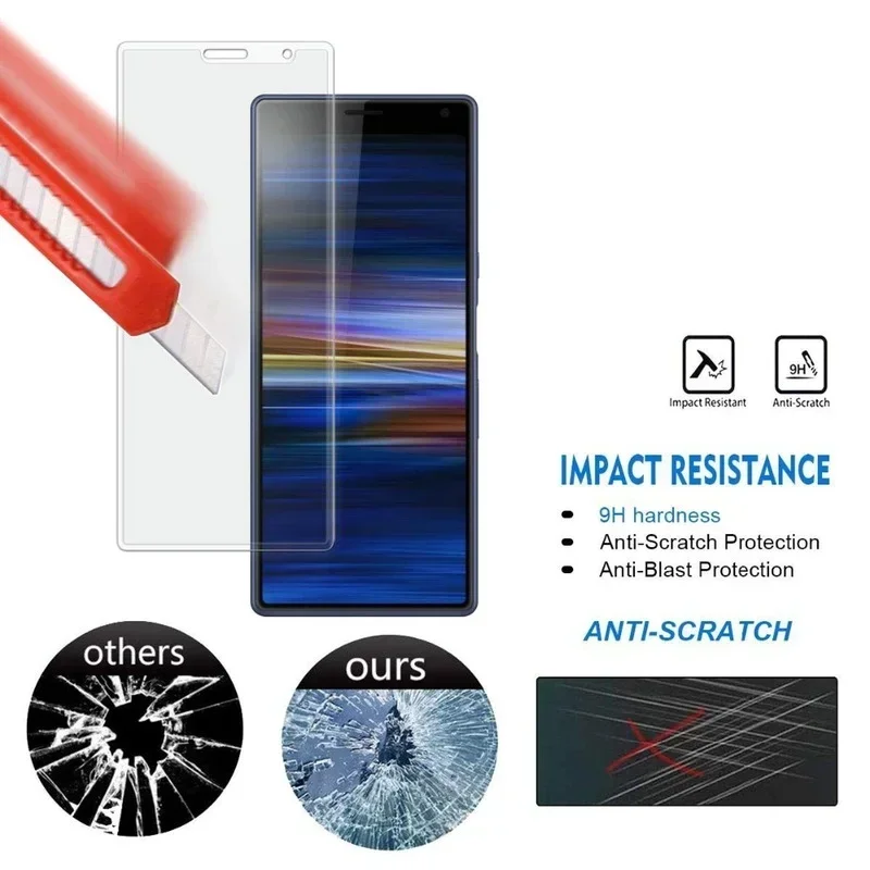 Защита экрана для Sony Xperia 1 IV 10 5 ii II Plus XZ2 закаленное стекло L3 XZ1 Compact Pro-I XZ4