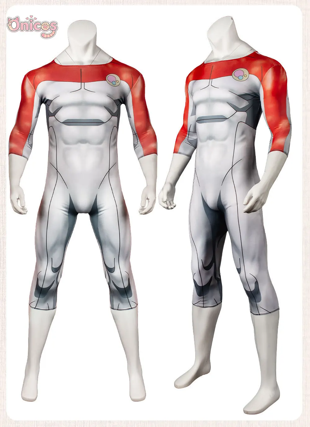Костюм для косплея Invincible Nolan Grayson Omni-Man, цельный комбинезон, облегающий боди супергероя, для Хэллоуина и карнавала, Onicos (art.: 3920db699c853) - 3920db699c853