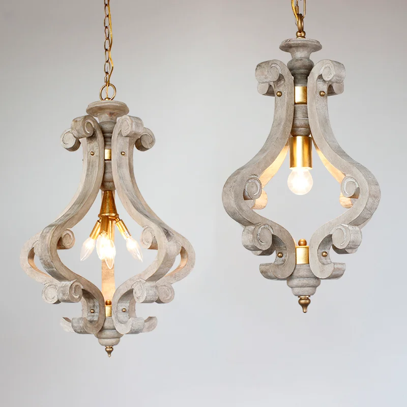 

Chandeliers Small In Hallway Entryway Suspension Wooden Retro Lightising Lamps Kitchen Island Dining Room Bedside Pendant Lights