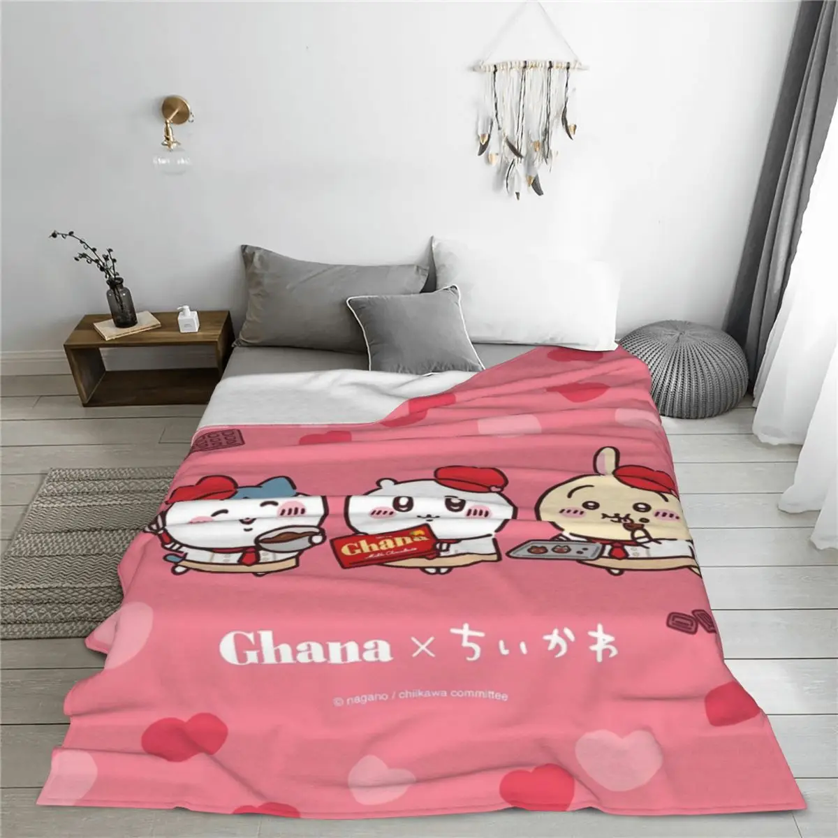 Одеяла Chiikawa декоративное фланелевое одеяло для дивана кровати теплый мягкий