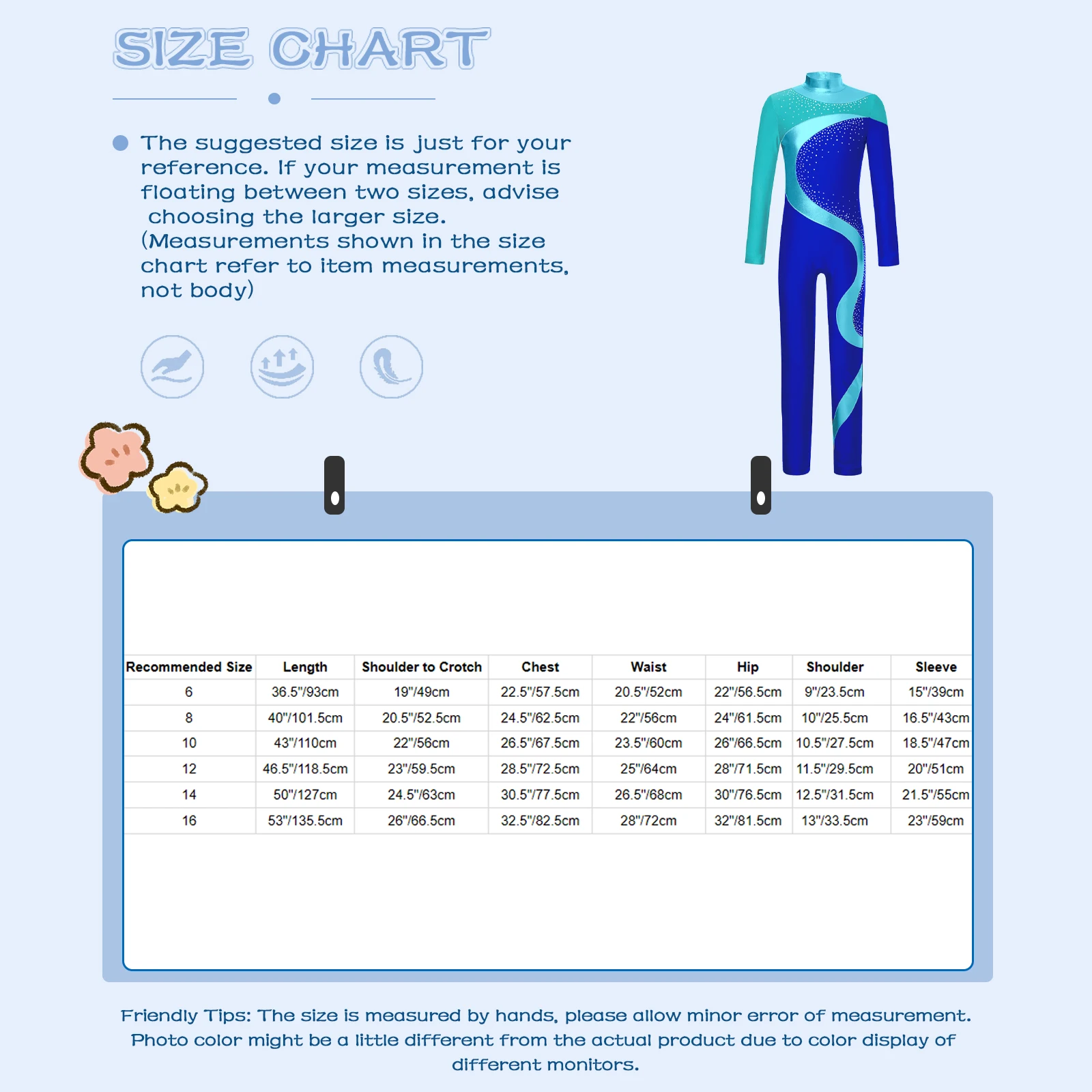Детский комбинезон для девочек с ритмической гимнастикой