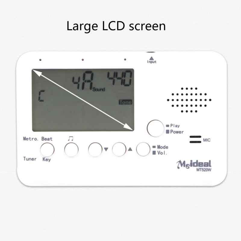 Высокая точность 3 в 1 тюнер духовых инструментов Большой ЖК-дисплей Духовой