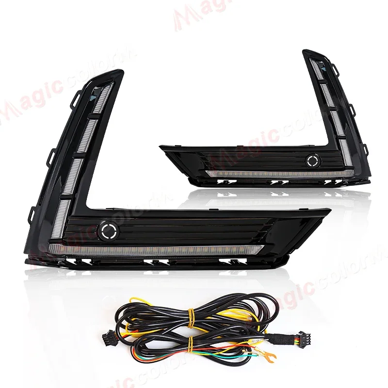 

Honda CRV CR-V 2023 2024 Светодиодные Дневные Ходовые Огни DRL Динамический Указатель Поворота Противотуманные Белые Желтые С...