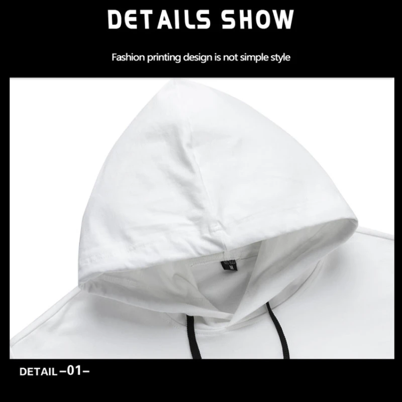 Sports Suit Men's Fashion Street Wear Hip-hop Style Printing Two-piece Hooded Sweater and Sports Pants Fall New Men's Suit