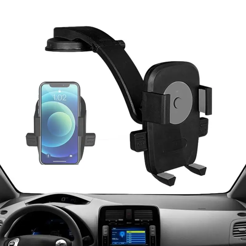 

Car Phone Stand Cell Phone Car Mount Long Arm Rotatable Desk Stand Adjustable Cell Phone Holder For SUVs Trucks Dashboard Mobile