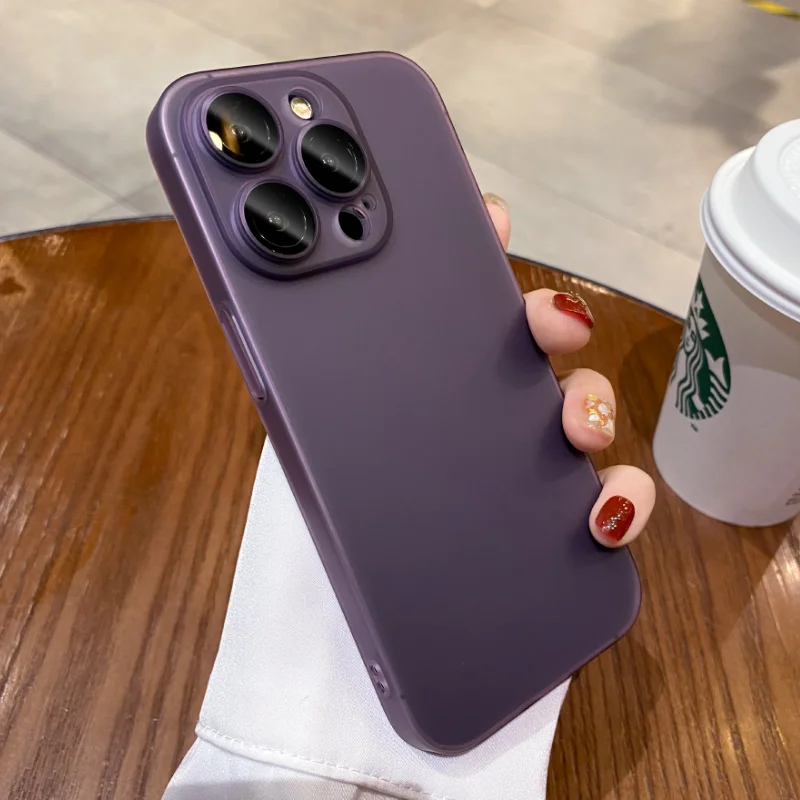 

Ultra Thin PC Camera Protector Case for iPhone 11 12 13 Pro Max 14 Plus Slim Matte Shockproof Phone Cover for iPhone 14 Pro Max