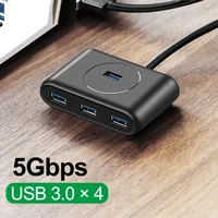 4 port usb 3 0 hub high speed usb splitter for hard drives notebook pc computer accessories flash drive mouse keyboard