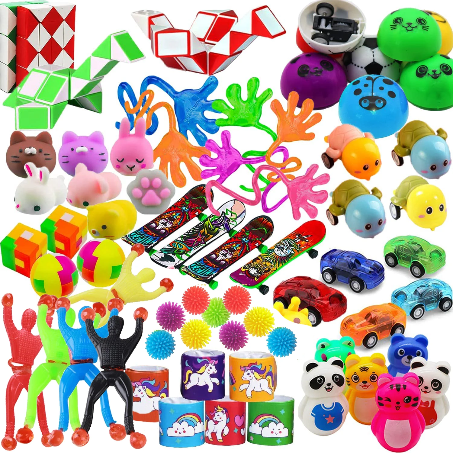 108PCS Party Favors For 4-12 kids Toy Assortment Bundle for Kids Boys Girls Pinata Fillers Carnival Prizes Goodie Bag Bulk Toys