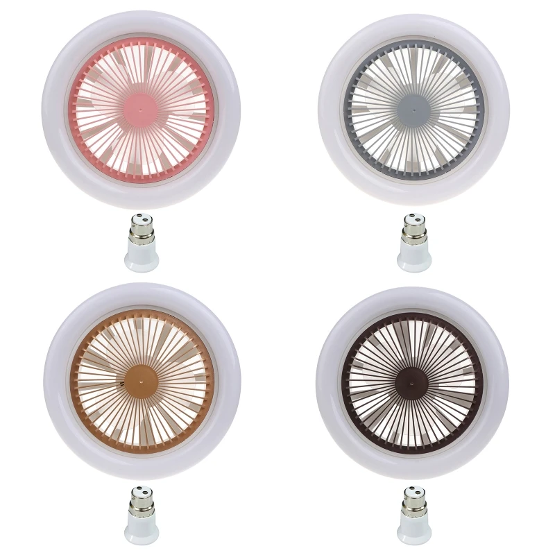 

2-in-1 Fan 30W E27 LED Light with B22 to E27 Adapter for Office Home Canopy