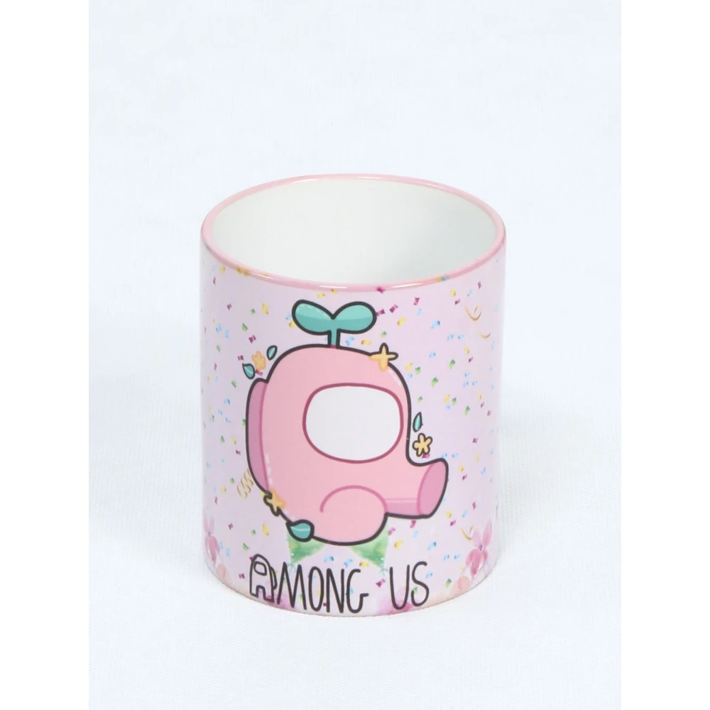 Кружка FortyFour CUPAAS2502 с принтом светло-розовый 330 мл керамика 100% | Дом и сад