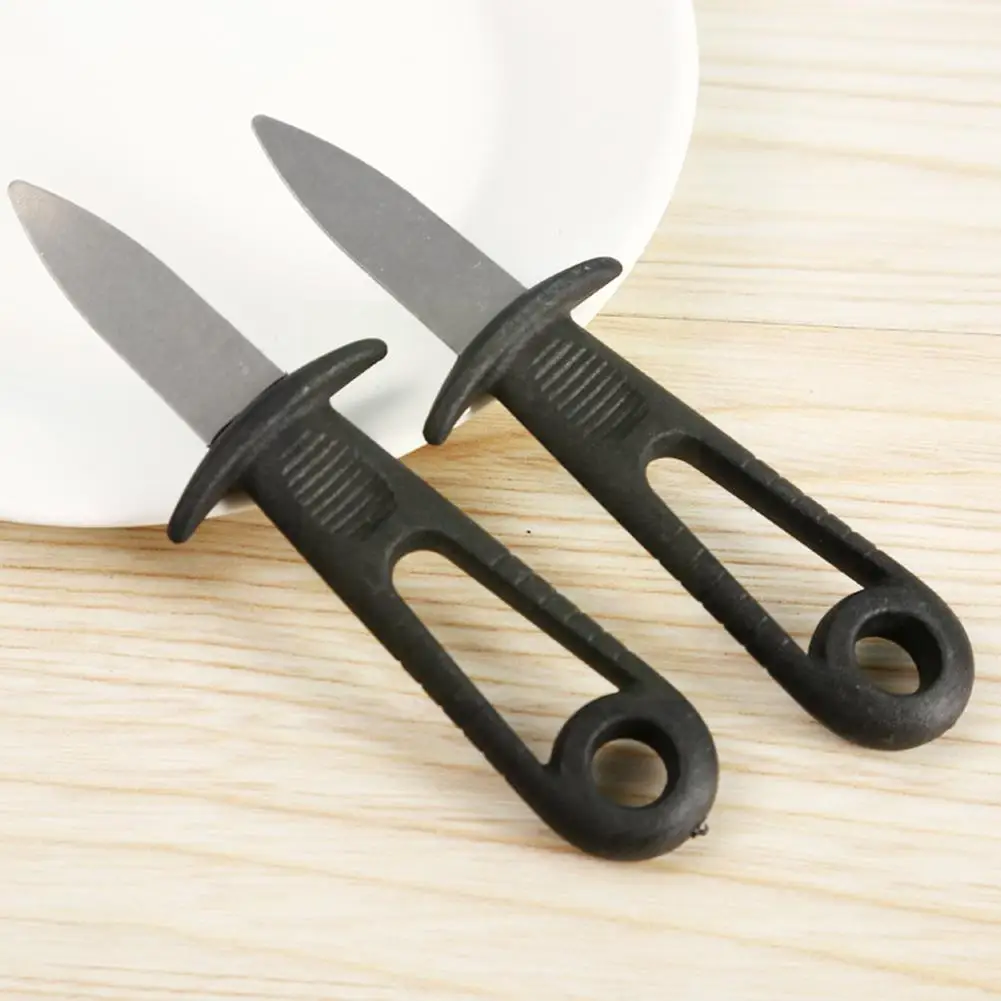 

Portable Steel Seafood Scallop Pry Knife With Wooden Sharp-edged Handle Oyster Seafood Shell Opener Shucker Knives A4X8