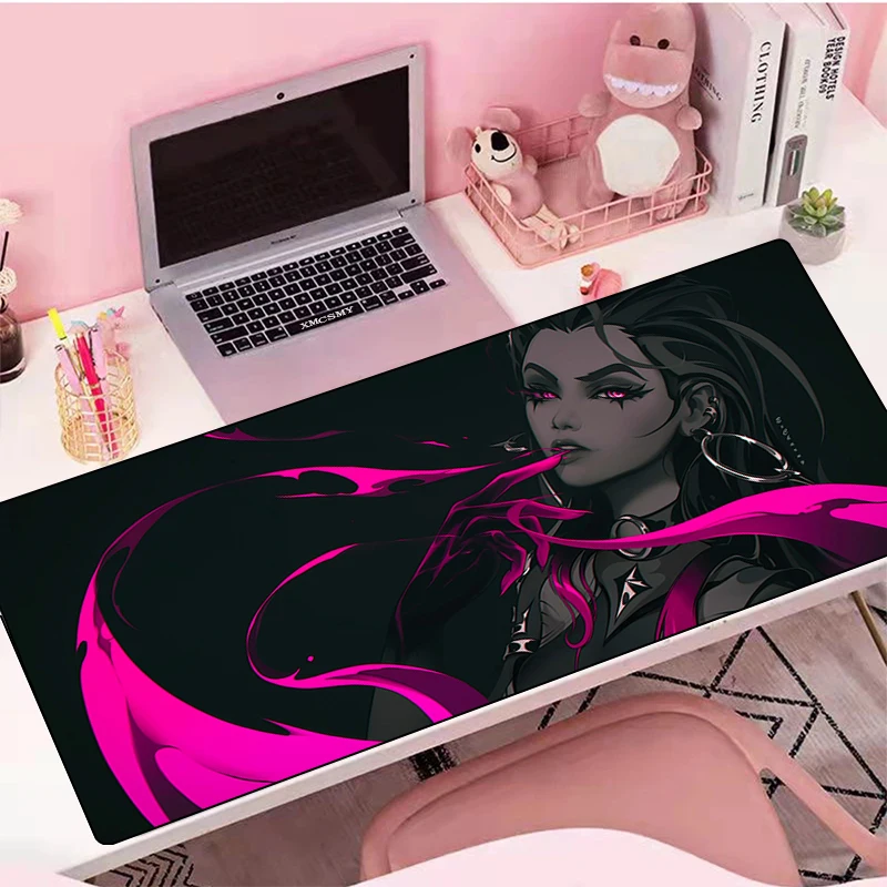 

Милый коврик для мыши Valorant Kawaii Большой игровой коврик для мыши геймерский Настольный защитный коврик для клавиатуры аксессуары для ПК аним...