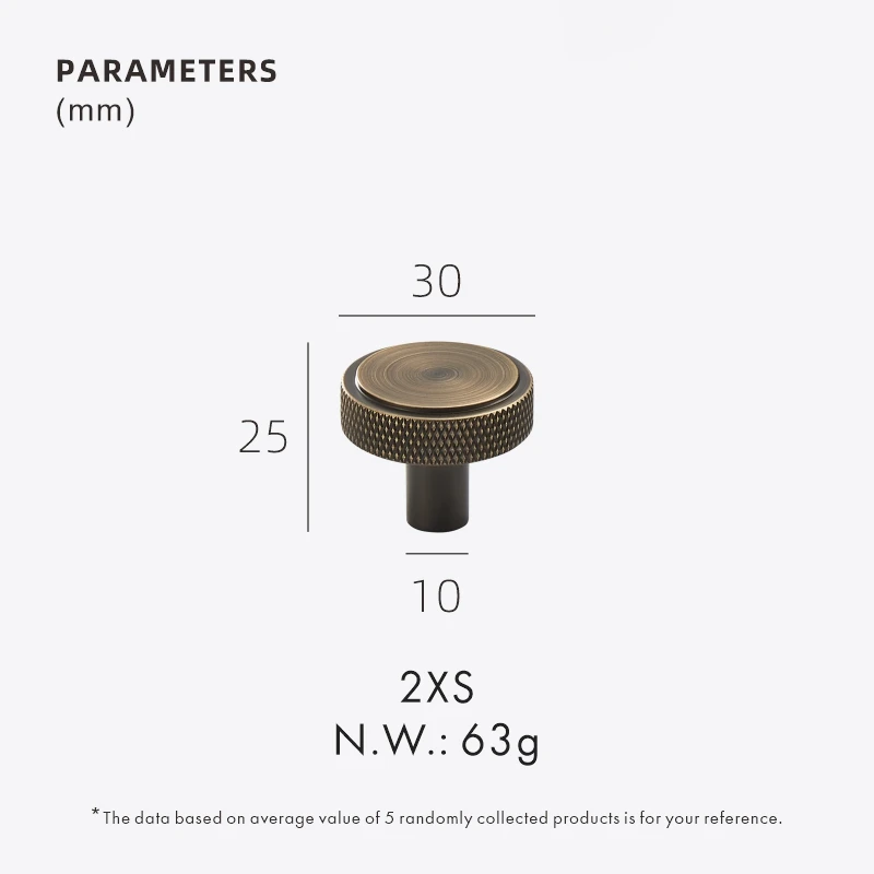 

Ручки для шкафов Dooroom латунные круглые