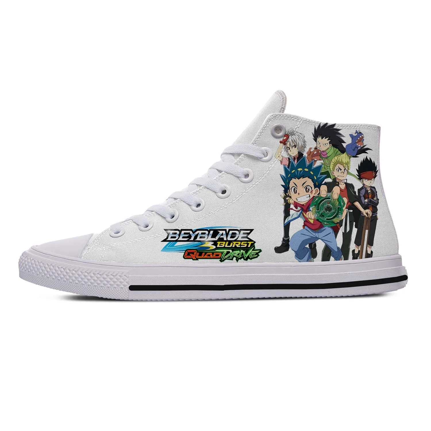 

Anime Beyblade Burst High Top Sneakers Mens Womens Teenager Fashion Casual Shoes Canvas Running Shoes 3D Print Lightweight shoe