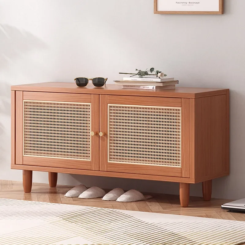 Табурет для обуви из ротанга домашняя дверь может сидеть на шкафу табурет