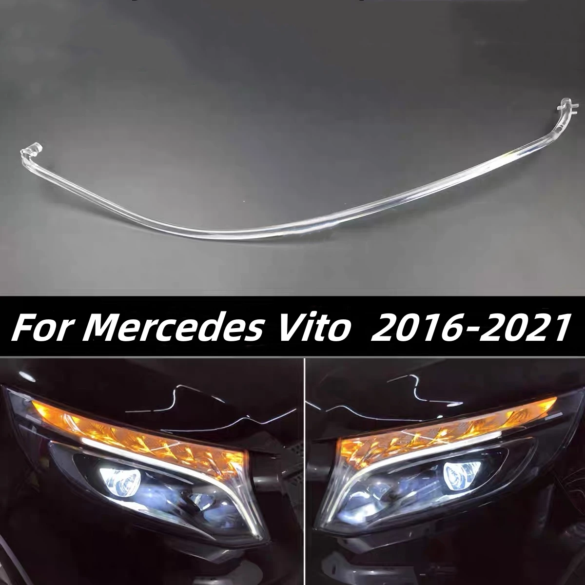 Для Mercedes Benz V-Class W447 Vito V250 V260 2016-2021 Автомобильная светодиодная фара DRL направляющая