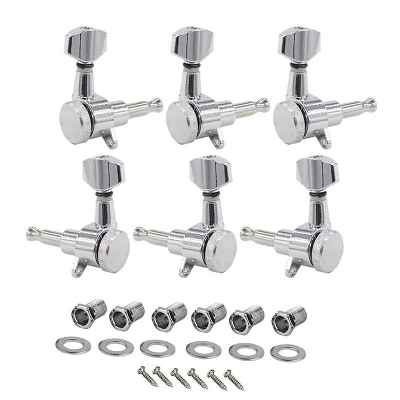 

6 PCS Electric Guitar String Knobsback String Lock 1:18 With Locking String Function Fully Closed Guitar Twist Spindles