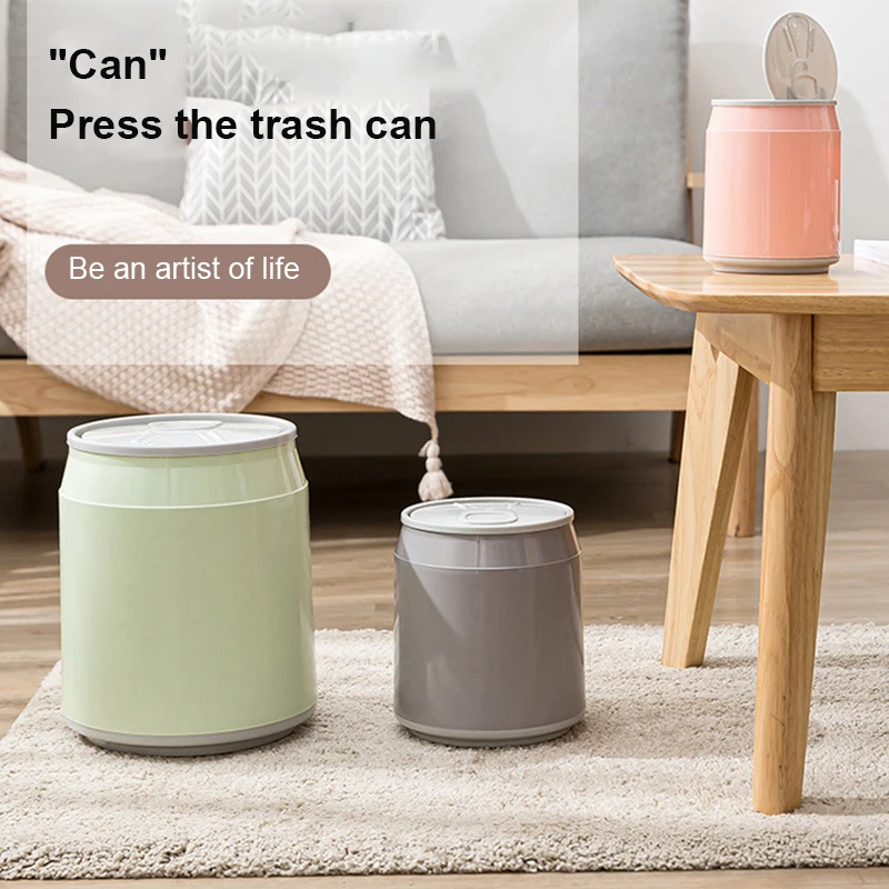 

Garbage Bag Desktop Trash Can 1pc Creative With Cover Garbage Can Small Paper Basket Living Room Office Storage Bucket