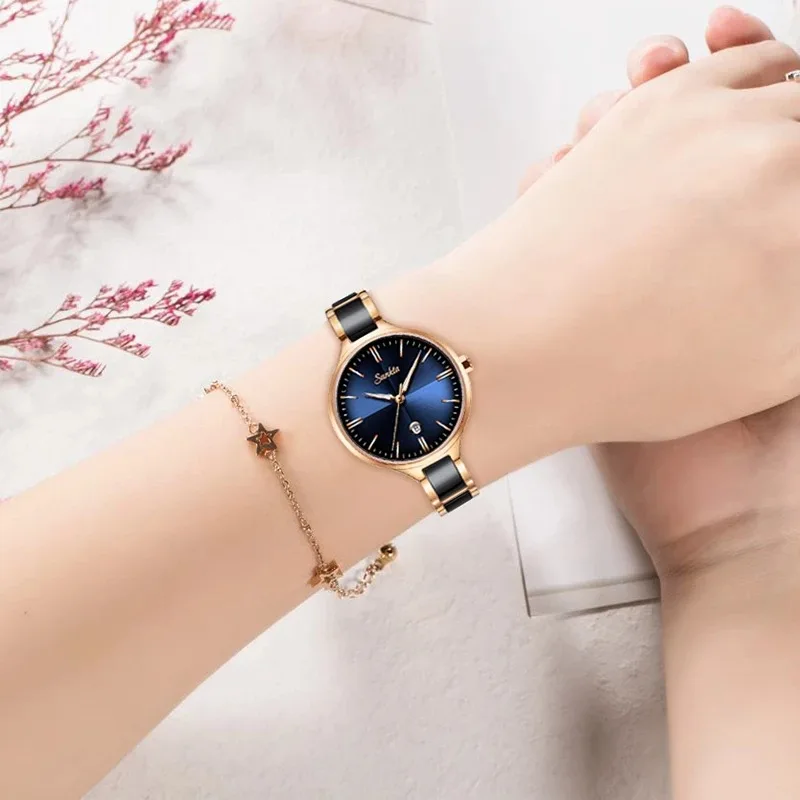 New Fashion Ladies Wrist Watches Dress Watch Women Luxury Watches Stainless Steel Silver Elegant Clock Women Wristwatch Female