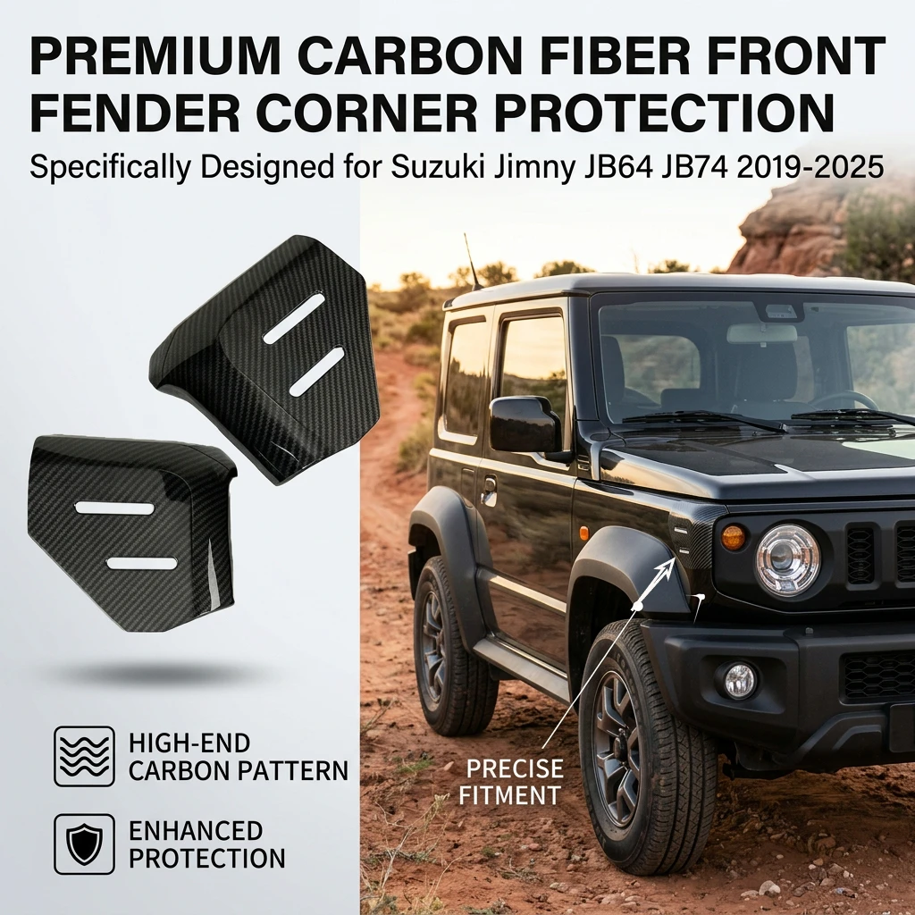 Фото Для Suzuki Jimny JB74: Накладка на угол боковой двери (крышки багажника) JB64 2019-2025 №1