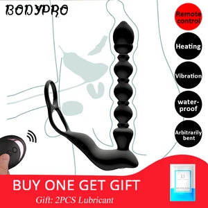 Мужской Вибратор для массажа простаты, пенис, вибратор, Анальная пробка, стимулятор, Анальная пробка, задержка эякуляции, кольцо, игрушка для мужчин