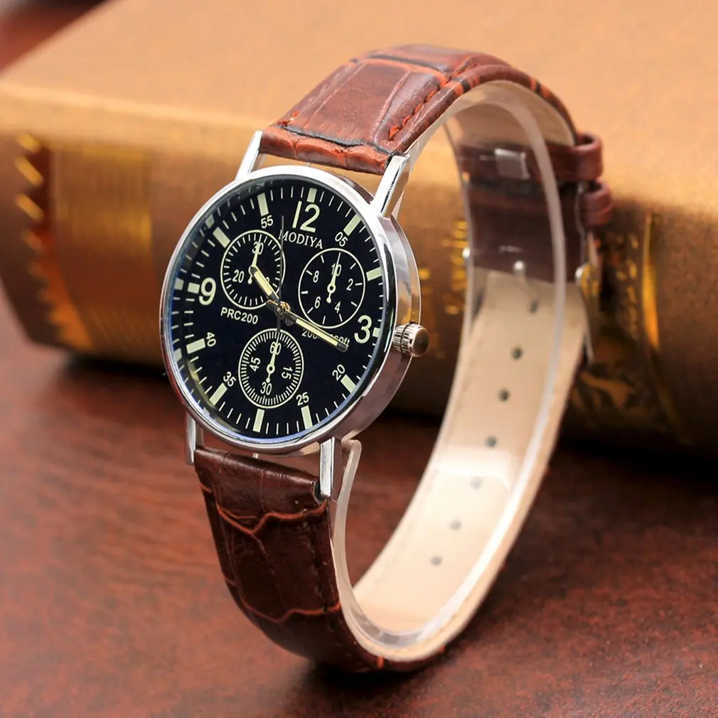 

Mens Luxury Quartz Wristwatch Clock Men Fashion Business Leather Watches Male Casual Black Bracelet Watch Quartz Clock