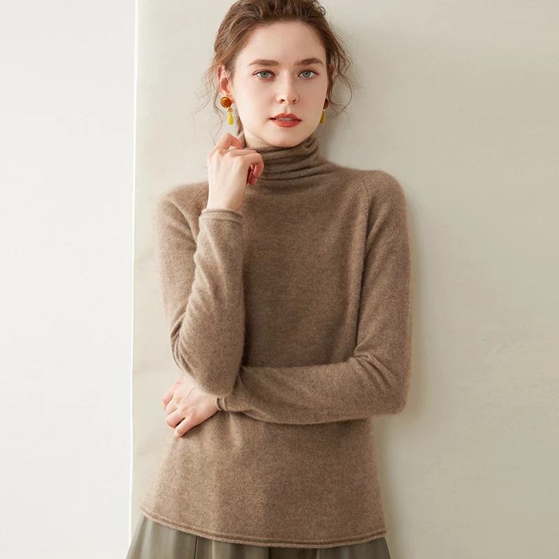 Осенне-зимняя одежда кашемировый женский свитер повседневная водолазка с