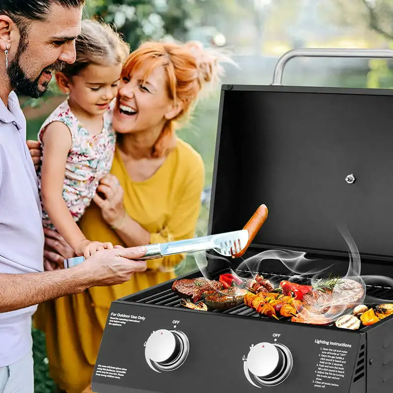 

BTU Portable Propane Gas Grill, Black