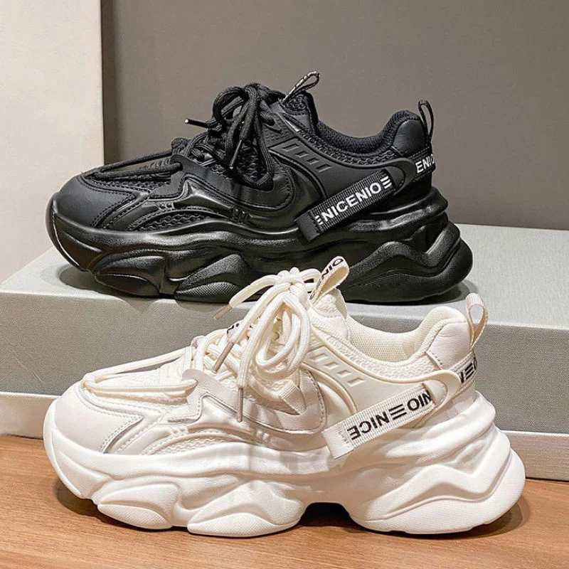 

Sneakers for Women Free Shipping 2023 Designer Platform Casual Sports Running Vulcanized White Shoes Female Chunky Sneaker