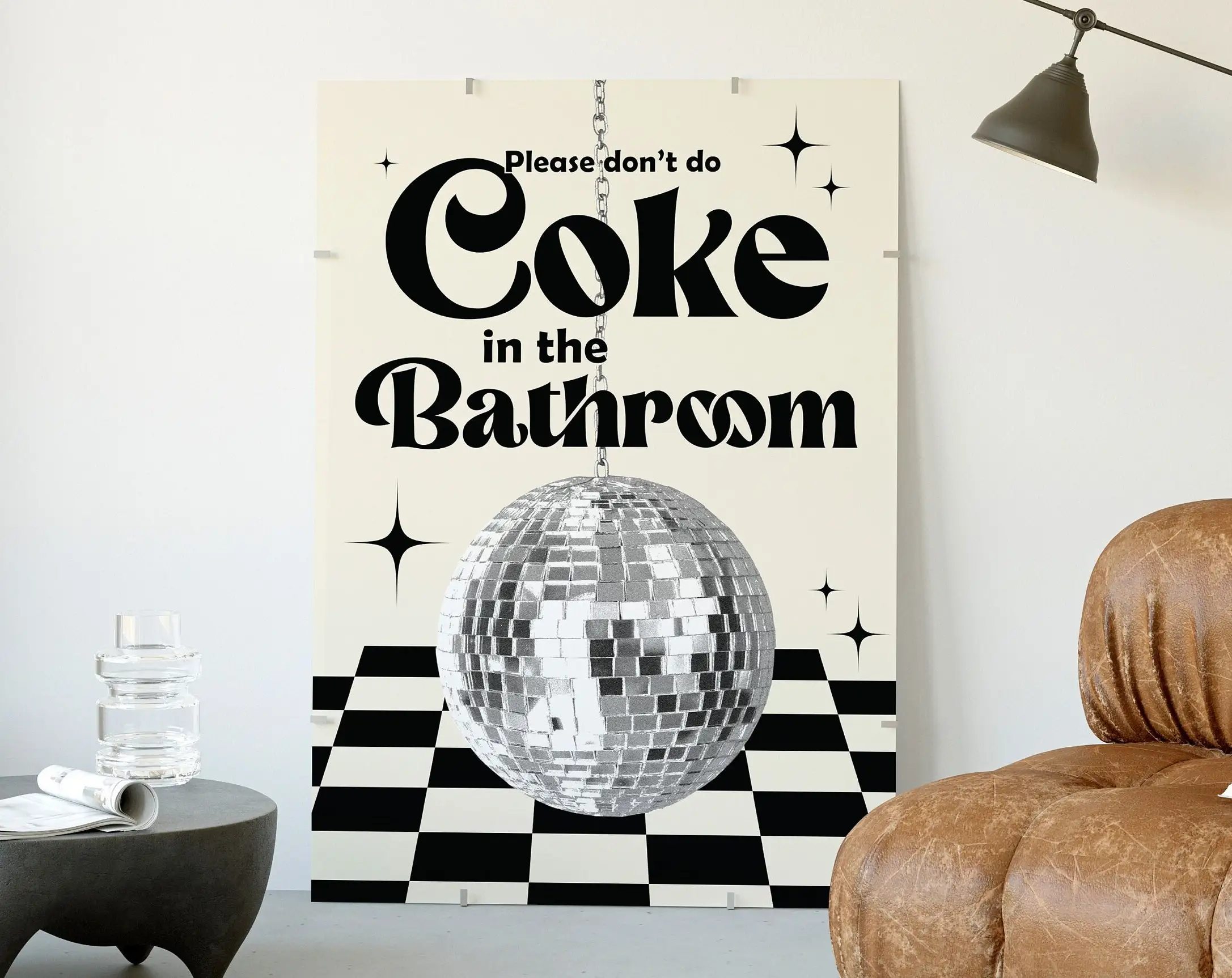 

Печать на холсте "Блестящий диско-шар"