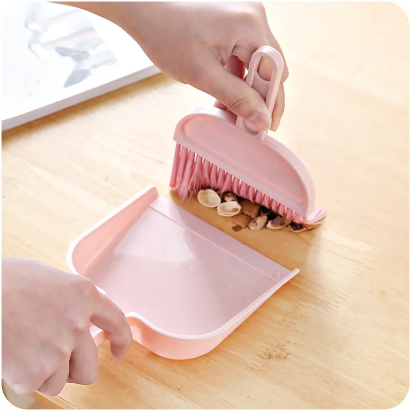 Home Mini Cleaning Brush Small Broom Dustpans Set Desktop Sweeper Garbage Cleaning Shovel Table Household Cleaning Tools