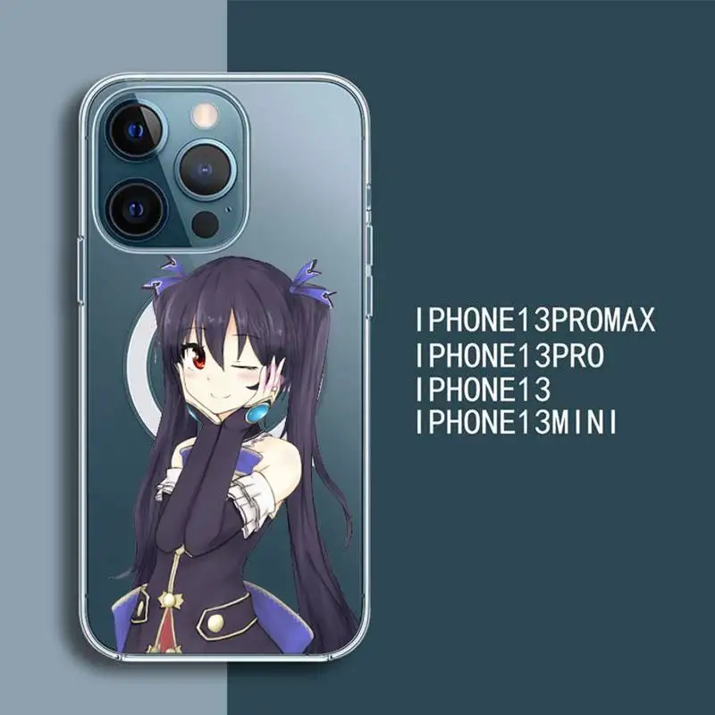 

Hyperdimension Neptunia girl Phone Case Transparent Magsafe Magnetic Magnet For iPhone 13 12 11 Pro Max Mini Wireless Charging