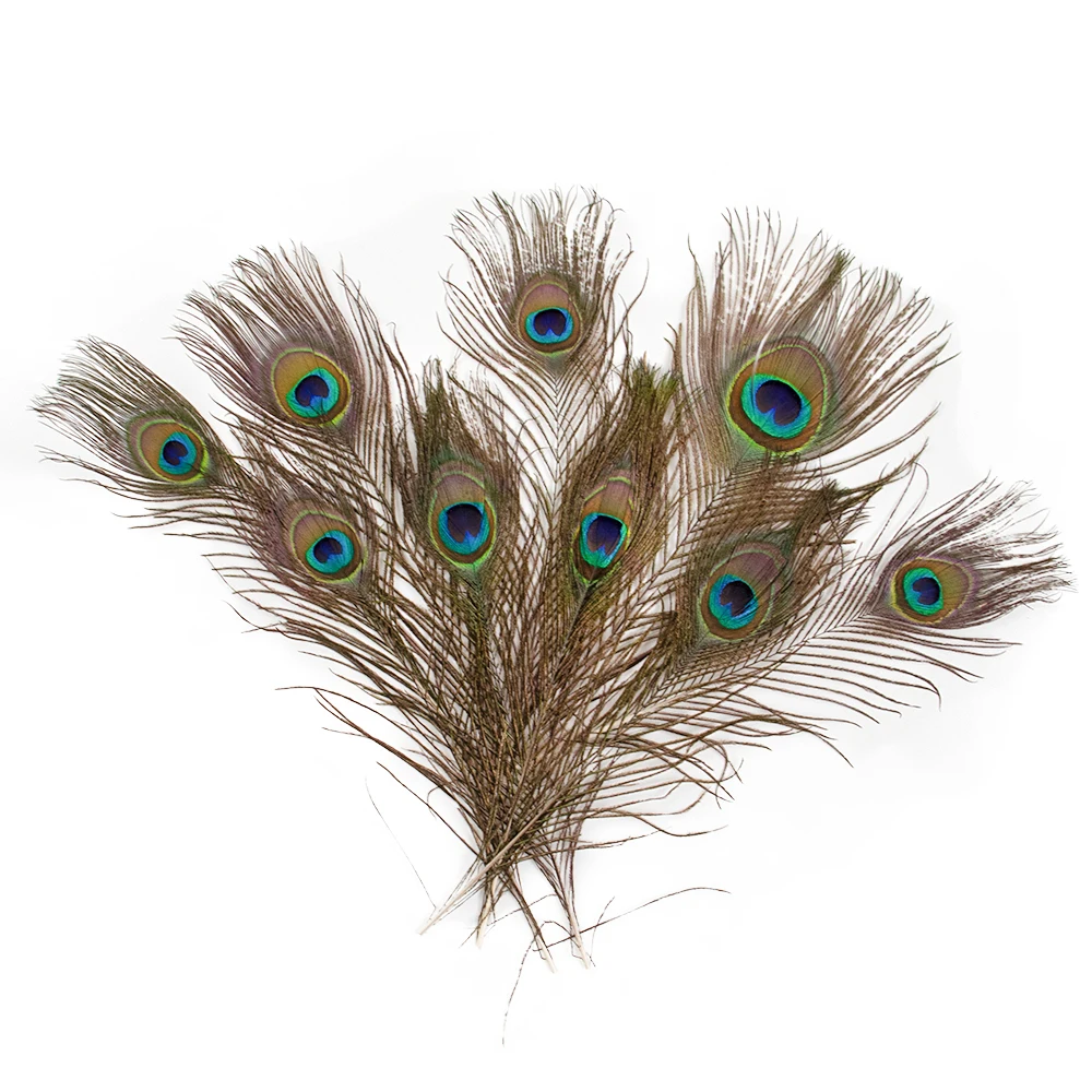 

Bulk Fluffy Peacock feathers DIY Crafts Decor 50PCS/100PCS for Wedding Home Table Center Creative Natural Big Eyes Plume 25-30cm