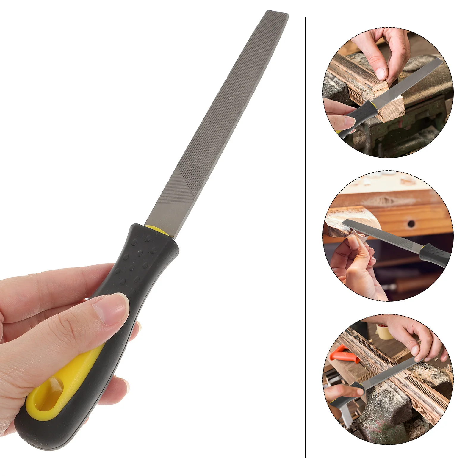 

File Metal Files Sharpening Steeltool Mill Flat Tools Hand Set Sharpener Hardenedcut Handle Manual Universal Metalwork Needle