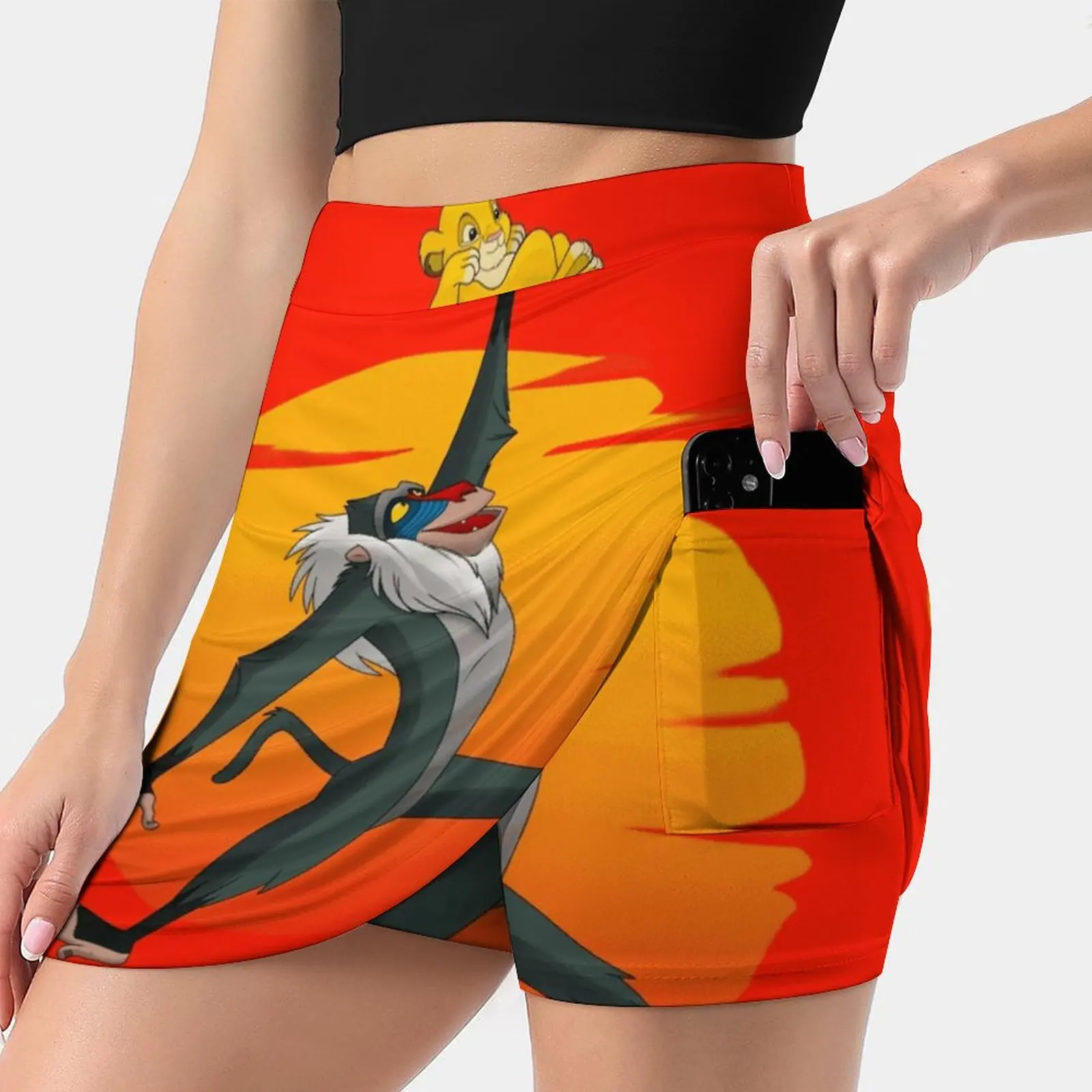 

Air Lion Korean Fashion Skirt Summer Skirts For Women Light Proof Trouser Skirt Simba The Lion King Rafiki