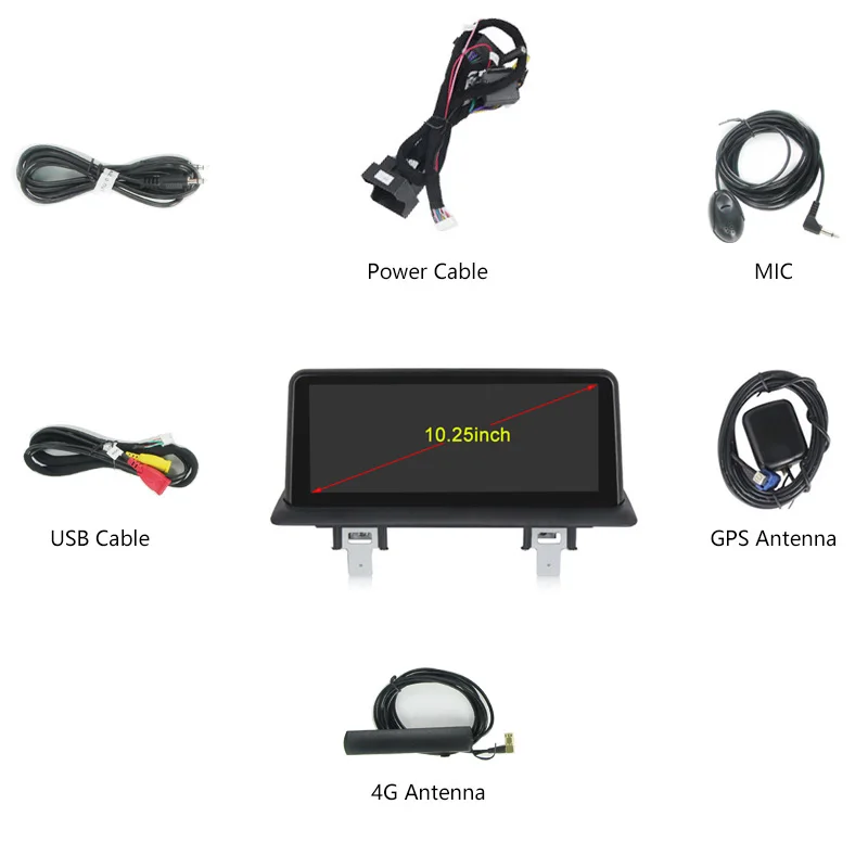 Беспроводная Автомагнитола Carplay Android 11 стерео Мультимедиа для BMW 1 серии E87 E81 E82 E88