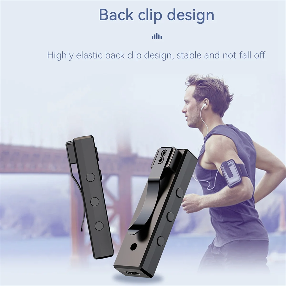 Карманное FM радио 64-108 МГц Портативный Спортивный Bluetooth 5 3 радиоприемник с