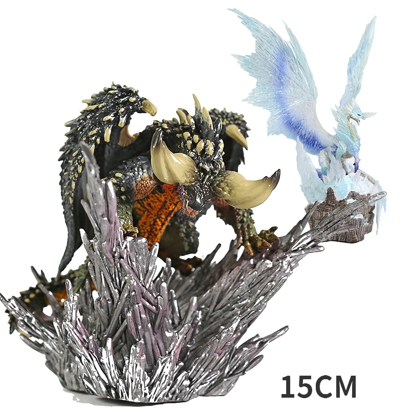 

15CM Monster Hunter Game Dragon Figure Cover Monsters Nergigante Iceborne Velkhana PVC Action Figures Collectible Model Toy