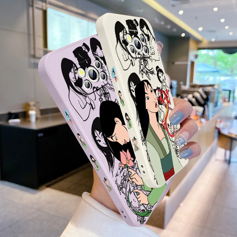 Крутой левый шнур с жидкостью из фильма мультан Дисней для Xiaomi Mi Poco X6 X5 X4 X3 M6 M5 M5S M4