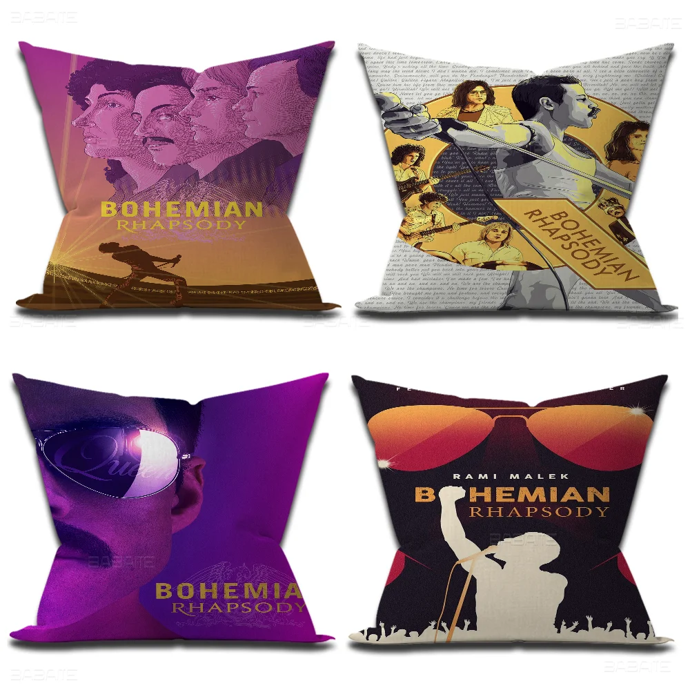 Bohemian Rhapsody Queen Freddie Mercury Musical 2018 Personalized Pillow Cover Wild Party Decor Pillowcase Kid Birthday Gift